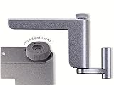 ClipClose TS silber der patentierte mini Türschließer Türanlehner für Zimmertüren - ohne Bohren und Schrauben.
