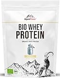 AlpenPower BIO WHEY Protein Neutral 1 kg I 100% natürliche Zutaten I Ohne Zusatzstoffe I Bio-Alpenmilch aus Bayern und Österreich I Hochwertiges CFM Eiweiß-Pulver