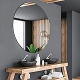 Alasta Stilvoller Runder Badezimmerspiegel, Wandspiegel, Hängespiegel - Größe 55cm