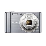 Sony DSC-W810 Digitalkamera (20,1 Megapixel, 6x optischer Zoom (12x digital), 6,8 cm (2,7 Zoll) LC-Display, 26mm Weitwinkelobjektiv, SteadyShot) silber