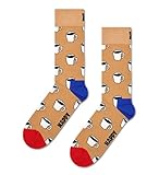 Happy Socks Kaffee Socken - Socken mit Motiv - lustig Geschenk für Kaffeeliebhab