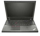 Lenovo ThinkPad T550 Notebook 15.6 Zoll Display Intel Core i5 8 GB 256 GB SSD Webcam HD Windows 11 Pro (Generalüberholt), Schwarz