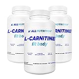 3x ALLNUTRITION L-CARNITIN FIT BODY | 120 Kapseln je Dose (insg. 360 Stück) | Vitamin C Fatburner Diät Abnehmen Ausdauer L-Carnitine | Nahrungsergänzungsmittel (3er Pack)