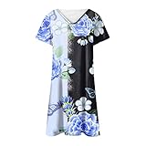 Damen Kleid Blümchen Kleider Puffärmel Kleid Gehäkeltes Top Goth Jacke Für Kleid Festlich Damen Kleid Festlich Damen Hochzeitsgast Knielanges Langes Damenkleid Mit Taschen Teiler