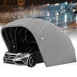 Generic Auto Markise 6.0 m Halbautomatisches Oxford Tuch Carport für Fahrzeuge SUV RV - Edelstahl kältefest Garage Geschlossener mobiler Carp