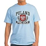 CafePress - Polen Polska - T-Shirt aus 100% Baumwolle Gr. M, hellblau