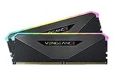 Corsair Vengeance RGB RT 32 GB (2 x 16 GB) DDR4 3.600MHz C16 Arbeitsspeicher (Dynamische RGB-Beleuchtung, Optimiert für AMD 300/400/500 Series, Kompatibilität mit Intel 300/400/500 Series) Schwarz