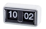 Eichmüller since 1950 Retro Flip Uhr mit Gehäuse - weiß schw