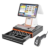 Alles in einem intelligenten Touchscreen-Kassensystem für Unternehmen, Restaurants, Einzelhandel, integrierter 2 1/4 Zoll (58 mm) Thermodrucker,D
