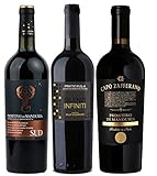 3er Probierpaket Primitivo zum Kennenlernen | hochwertige Rotweine aus Italien | 3 x 0,75l