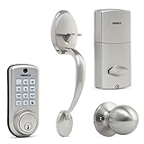 NEIKO 52906A Digital Door Lock | Keyless Entry | Electronic Keypad | Deadbolt | Home Security or Office Door | Front Door Combination | Stainless Steel and Zinc Alloy | Handle Set and Lever