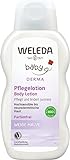 WELEDA Bio Baby Derma Weiße Malve Pflegelotion- Naturkosmetik Feuchtigkeitspflege Bodylotion zur Beruhigung und intensiven Pflege von hochsensibler, neurodermitischer & trockener Haut (1 x 200 ml)