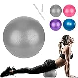 FITTOO Mini Yoga-Ball, 25cm Kleiner Gymnastikball für Pilates, Yoga, Core-Training, Physiotherapie, Balance, Stabilisierung, Stretching (Grau)