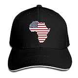 985 Mütze Afrikanische Karte Amerikanische Flagge Trucker Cap Unisex Sonnenhut Casual Papa Hut Für Outdoor Wandern Sportarten