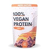 Gymtrail Protein - Veganes Eiweiss, vegan Protein - ohne Soja, Proteinpulver, pflanzliches Eiweißpulver ohne Lactose & Zuckerzusatz, mit Birkenzucker | Backprotein, Laktosefrei, Whey - Vanille