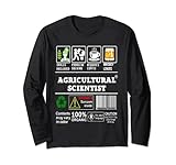 Agricultural Scientist Skills Included Problemlösungs-Etikett Langarmshirt