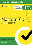 Norton 360 Standard, 2025 Ready, Antivirus Software für 1 Gerät mit Auto Renewal - Inklusive VPN, PC Cloud Backup & Dark Web Monitoring [Schlüsselkarte]