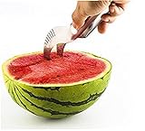 Ruluti Wassermelone Windmühle Slicer, Stress Obst Slicer Mehrzweck Edelstahl Geschirrspüler Safe Küchenwerkzeug