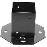 Angoily quadratischer Sockel für Geländer House Decoration blacki Briefkasten-Postbasis swor ösch Noir Decksockel für Geländer Kabel Panel Geländerpfostenabdeckung Postfachbeiträge M