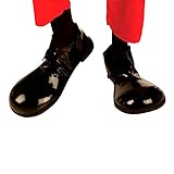 NET TOYS Charlie Chaplin Schuhe Clownschuhe schwarz Clownsschuhe Chaplin Schuhe Clown Kostüm Zubehör