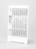 HiCuCo 4-Monats-Tischkalender für 2022 - Aufstellkalender - Edelstahl Color Weiß - TypC5