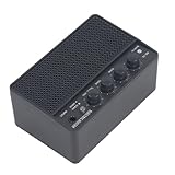 E-Gitarrenverstärker, 10 W Wiederaufladbares Tragbares Kit für das Tägliche Üben, Mini-Kompaktgitarrenverstärker für Desktop/Backstage,