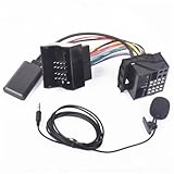 Stereo-Adapterkabel Bluetooth 5.0 AUX-In Musikadapter MP3-Kabelbaumkabel Mikrofon, for Ford, Fusion Fiesta Focus C-Max Transit mit 6000CD R