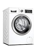 Bosch WAX32M10 Serie 8 Waschmaschine, 10 kg, 1600 UpM, Made in Germany, Fleckenautomatik entfernt 4 Fleckenarten, AquaStop Schutz gegen Wasserschäden, 4D Wash System effektive Durchfeuchtung