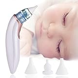 Winwon Elektrischer Nasensauger, Nasensauger aus Silikon für Babys, Baby-Nasen-Aspirator-Pumpe reduziert verstopfte Nase, Atembeschwerden, Nasenentlastung für Neugeborene und Kleinkinder