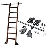 Gleitbibliotheksleiter Hardwar Einziehbare Walzleiter Hardwarebibliothek Schieberleiter Hardware-Kit mit runder Gleis / Schiene, Zugleiter-Aufhängerschiene (keine Leiter) ( Size : 600cm Gleisbausatz )