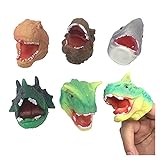 Fuxwlgs Fingerpuppen 1 stücke Tier Finger Sets Roman Dinosaurier Hai Krokodil Hand Marionette Spielzeug Spaß Party Spielzeug Elternkind Interaktives Puppe Spielzeug (Color : Random)