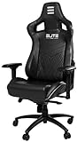 Elite Premium Gaming Chair Honor - Bürostuhl - LED Beleuchtung - Kunstleder - Ergonomisch - Racer - Drehstuhl - Stuhl - Chefsessel - Schreibtischstuhl (Schwarz LED)