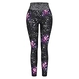 Milamy Damen Yogahose High Waist Leggings, Drucken Sportleggings Frauen Sport Hosen Mode Leggings Mehrfarbig Fitnesshose Bedruckte Yogahose Jogginghose Yoga Hosen