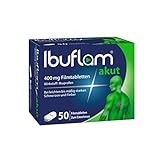 Ibuflam akut, 400 mg Filmtabletten, 50 Stk., mit Ibuprofen, bei leichten bis mäßig starken Schmerzen und Fieber