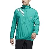 adidas Herren Run It 3-Stripes Anorak Jacke, Glory Green, X-Large