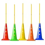 Markierkegel Sportkegel Aus Kunststoff, Hürdenspiel Zum Sporttag Im Kindergarten, Fußballhütchen Für Das Fitnesstraining (Color : Style 2)