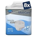 MoliCare Premium Mobile Einweghose: Diskrete Anwendung bei Inkontinenz für Frauen und Männer; 6 Tropfen, Gr. S (60-90 cm Hüftumfang), 8x14 Stück