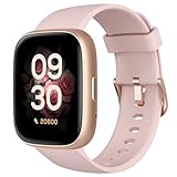 TOOBUR Smartwatch Damen mit Telefonfunktion und Alexa, 1.83' Fitness Tracker mit Herzfrequenz Schlaf, Fitnessuhr mit Schrittzähler 100 Sports/IP68 Wasserdicht, Sportuhr kompatibel mit Android iOS