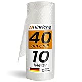 Hinrichs Luftpolsterfolie 10m x 40cm - Ideal für Versand, Verpackung und Umzug - 100% recyclingfähig - Bubble Wrap als Verpackungsmaterial - Noppenfolie - Polstermaterial