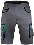 Uvex Tune-Up Arbeitshosen Männer Kurz - Shorts für die Arbeit - Grau - Gr 34W/Etikettengröße- 52