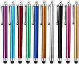 Stylus Pen [10er Pack] Universelle kapazitive Touchscreen-Stifte für Tablets, iPad Mini, iPad Pro, iPad Air, Smartphones, Samsung Galaxy - Mehrere Farben