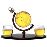 GPWDSN Whisky-Dekanter-Set 850/1000 ml Spirituosen-Dekanter Geschenkset Handwerk Weinflaschenhalter Dekanter Wein-Set Bar Home Party Dekoration, 850 ml