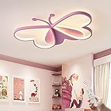 GHiycotdl Led Deckenleuchte,Moderne Dimmbar Schmetterling Leuchte Deckenlampe Led für Wohnzimmer Schlafzimmer Flur und Kinderzimmer (Dimmbar)