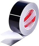 Black Aluminum Foil Tape, Professional Silver Adhesive Sealing Tape Roll for HVAC, Hot Cold Air Channels, Sealing,self-Adhesive Pipe Sealing Waterproof Tape (Color : 0.07mm*35mm*50m)