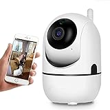 Sawmill WiFi-Kamera, 360 ° Nachtsicht 1080P Indoor-Desktop-Haustier-Baby-Monitor-Überwachung Auto-Tracking-Überwachungskamera für Home Schulbüro
