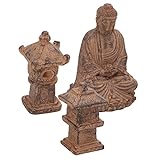Omabeta Buddha-Gartenstatuen, Exquisite handwerkliche Buddha-Statue, kleine klare Gravur, lebensecht für Yoga-Studio für Bücherregal