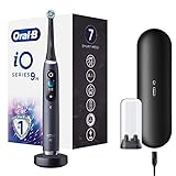 Oral-B iO 9 Elektrische Zahnbürste/Electric Toothbrush mit revolutionärer Magnet-Technologie & Mikrovibrationen, 7 Putzprogramme, 3D-Zahnflächenanalyse, Farbdisplay & Lade-Reiseetui, black onyx