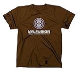 Mr Fusion T-Shirt Flux Kompensator Back to The Future Zurück in die Zukunft, S, braun