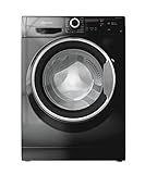 Bauknecht WM BB 814 A Waschmaschine Frontlader / 8kg / EEK A/Kurz 30 / Kurz 45 / Kraftvolle Fleckenentfernung/Anti-Allergie-Programm/Wolleprogramm/Schwarz/Langlebiger Inverter-M