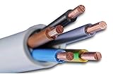 Kabel für Durchlauferhitzer Durchlauferhitzerkabel Warmwasserspeicher Boiler - Meterware - NYM-J 5x6 mm² (NYM-J 5x6 mm2) Installationsleitung, Stückzahl in den Warenkorb legen = Meter in einer Länge
